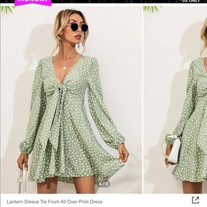 Shein all over print dress